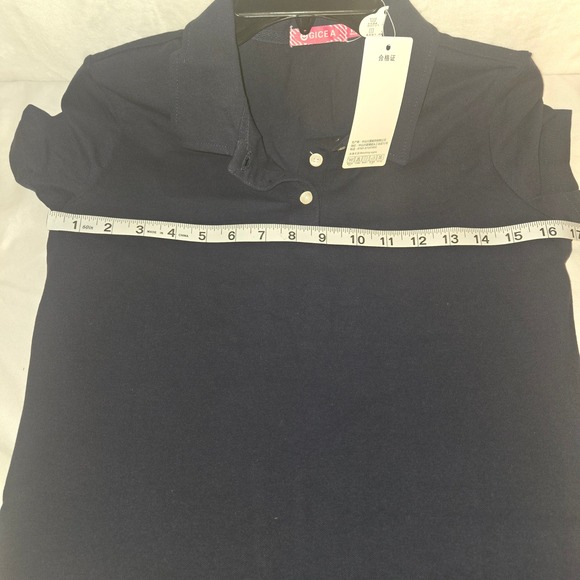 Navy Blue Polo Dress Size M Adults with matching Girls Dress Size 8 - Picture 8 of 8